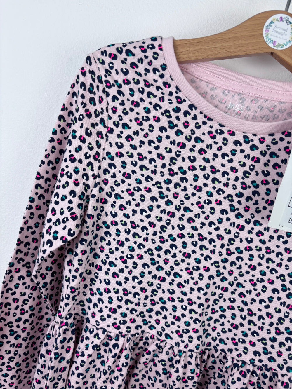 M&S Leopard Print Dress 6-7 Years-Dresses-Second Snuggle Preloved