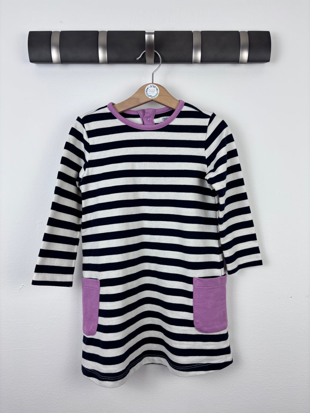 Mamas & Papas Stripe Dress 4-5 Years-Dresses-Second Snuggle Preloved