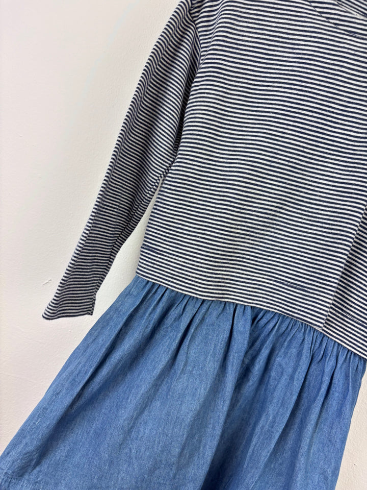 Joules Cat Stripe Dress 6 Years-Dresses-Second Snuggle Preloved
