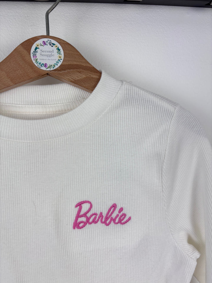 M&S Barbie Long Sleeve Top 7-8 Years-Tops-Second Snuggle Preloved