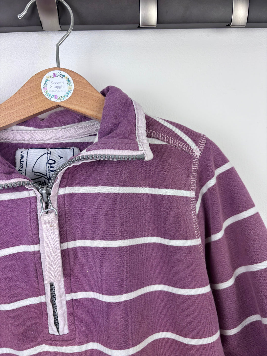 Lazy Jacks Stripe Zip Jumper 5-6 Years-Jumpers-Second Snuggle Preloved