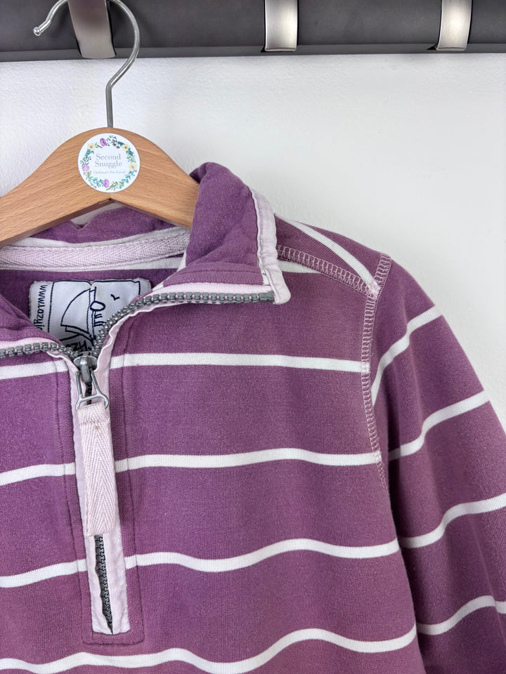 Lazy Jacks Stripe Zip Jumper 5-6 Years-Jumpers-Second Snuggle Preloved