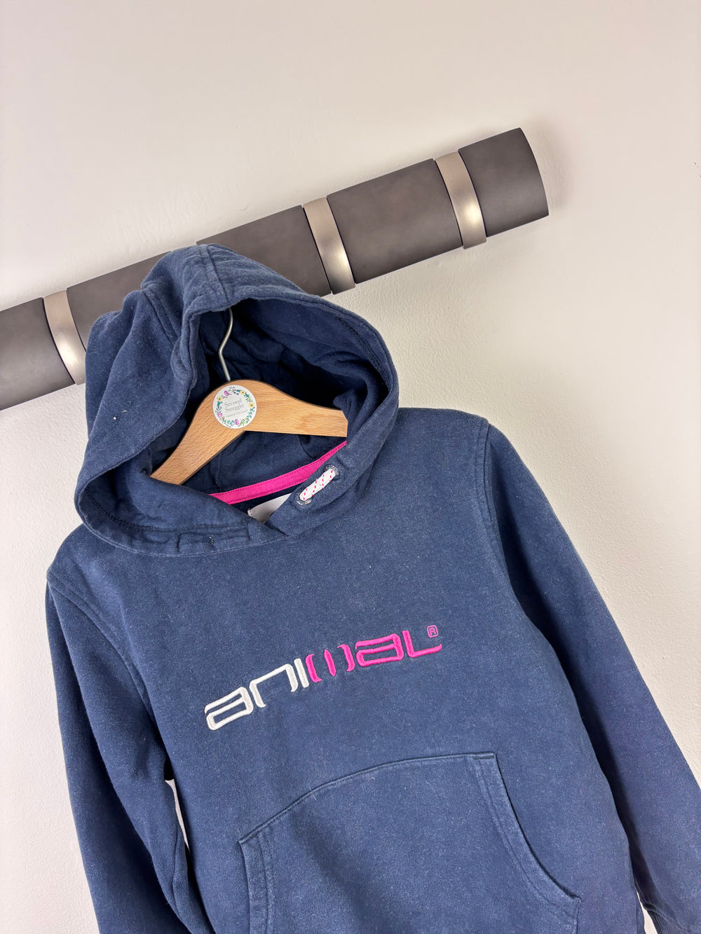 Animal Navy Hoodie 7-8 Years-Hoodies-Second Snuggle Preloved
