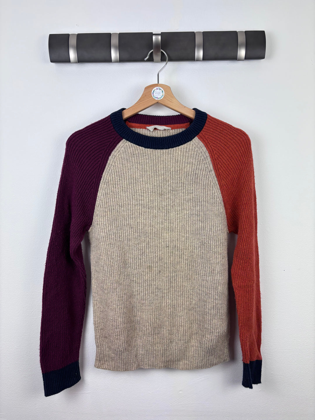 John Lewis Colour Block Knit Jumper 11 Years-Jumpers-Second Snuggle Preloved