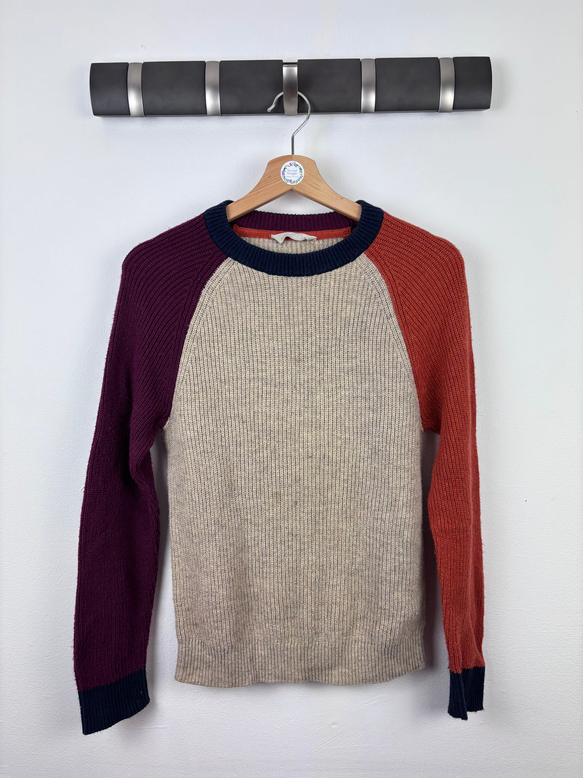 John Lewis Colour Block Knit Jumper 11 Years-Jumpers-Second Snuggle Preloved
