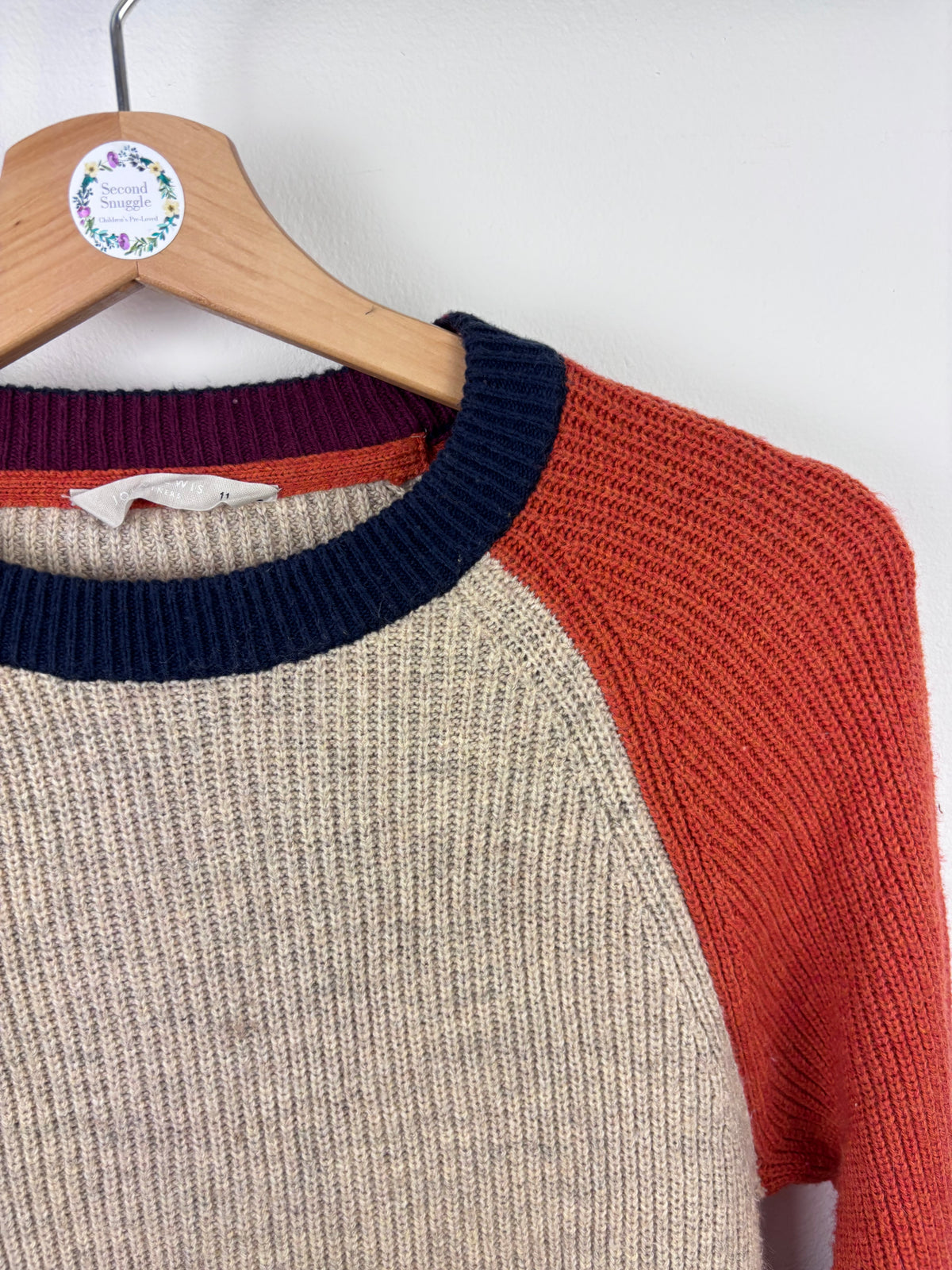John Lewis Colour Block Knit Jumper 11 Years-Jumpers-Second Snuggle Preloved