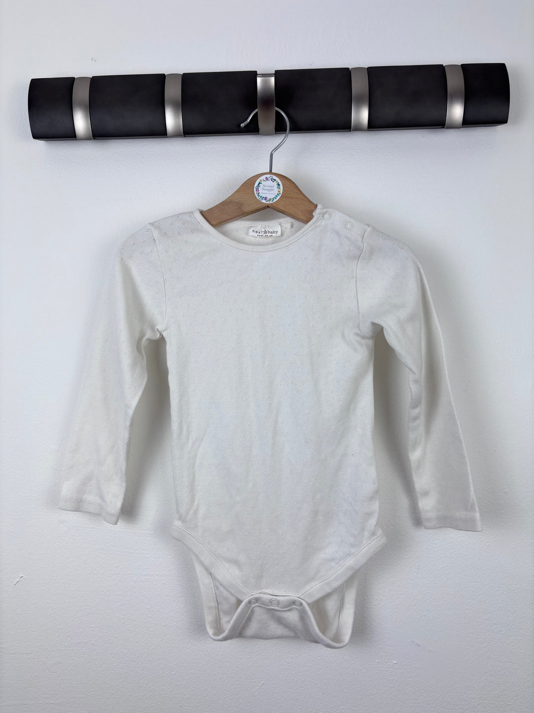 Next White Long Sleeve Vest 18-24 Months-Vests-Second Snuggle Preloved