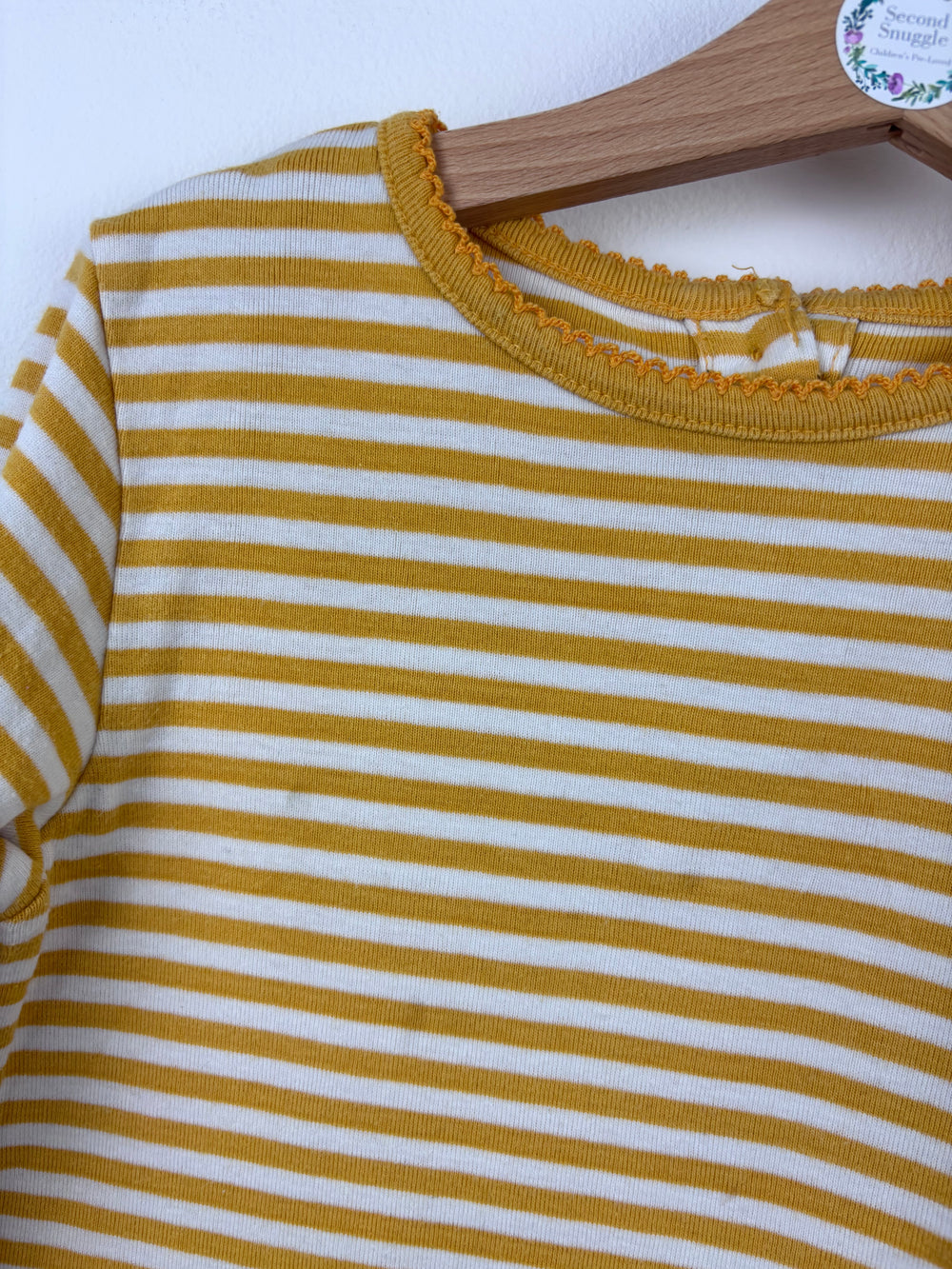 JoJo Maman Bébé Striped Long Sleeve Top 4-5 Years-Tops-Second Snuggle Preloved