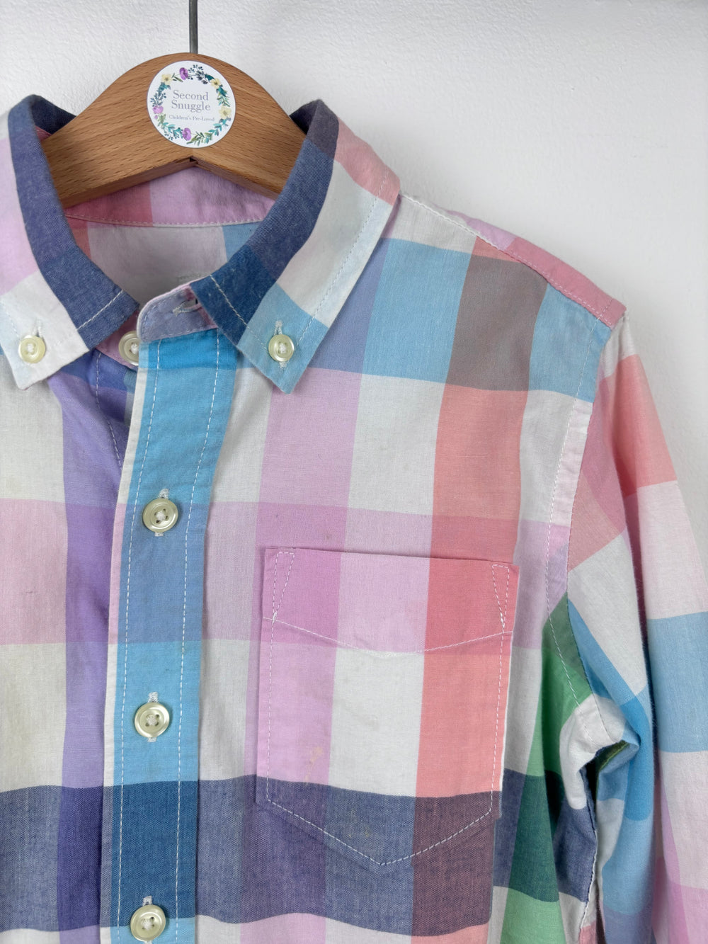 Gap Check Shirt 6-7 Years-Shirts-Second Snuggle Preloved