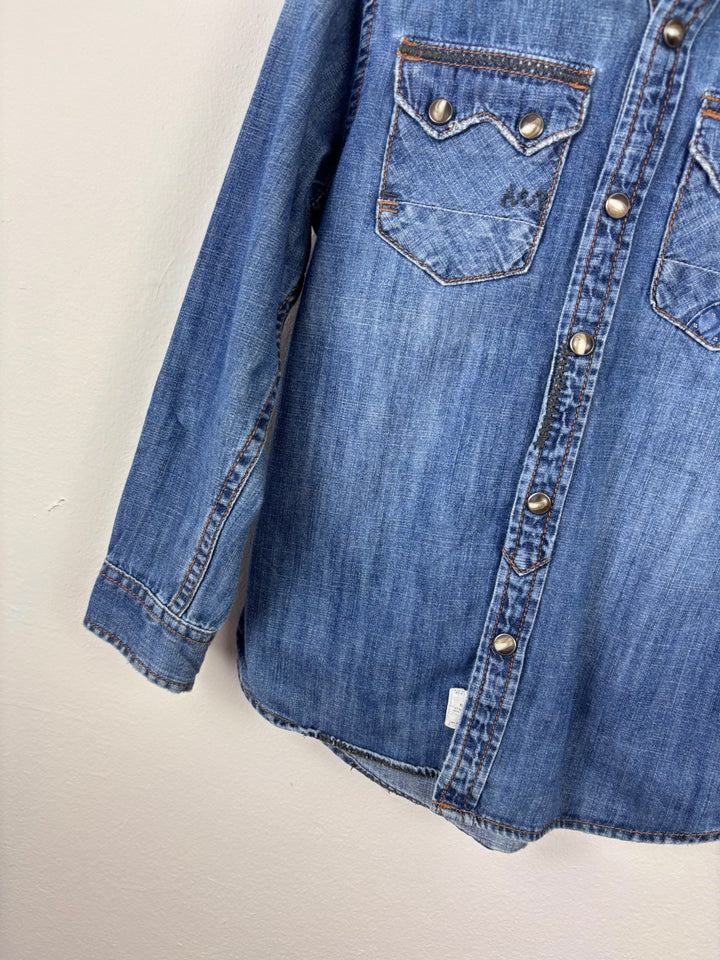 Zara Denim Shirt 7 Years-Shirts-Second Snuggle Preloved
