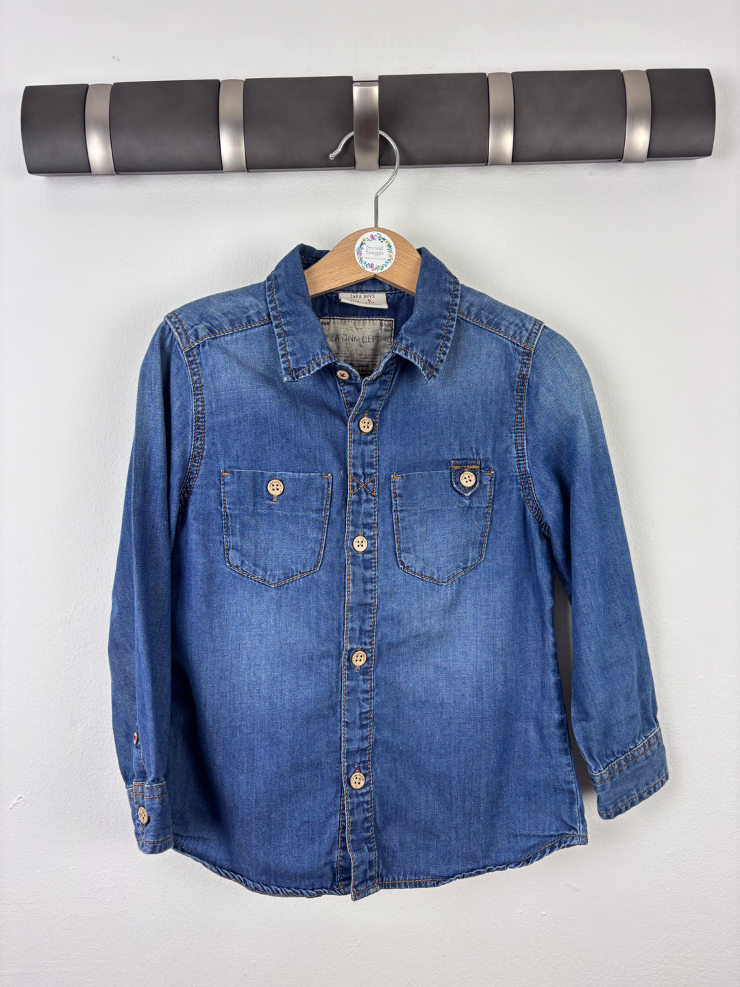 Zara Denim Shirt 5 Years-Shirts-Second Snuggle Preloved