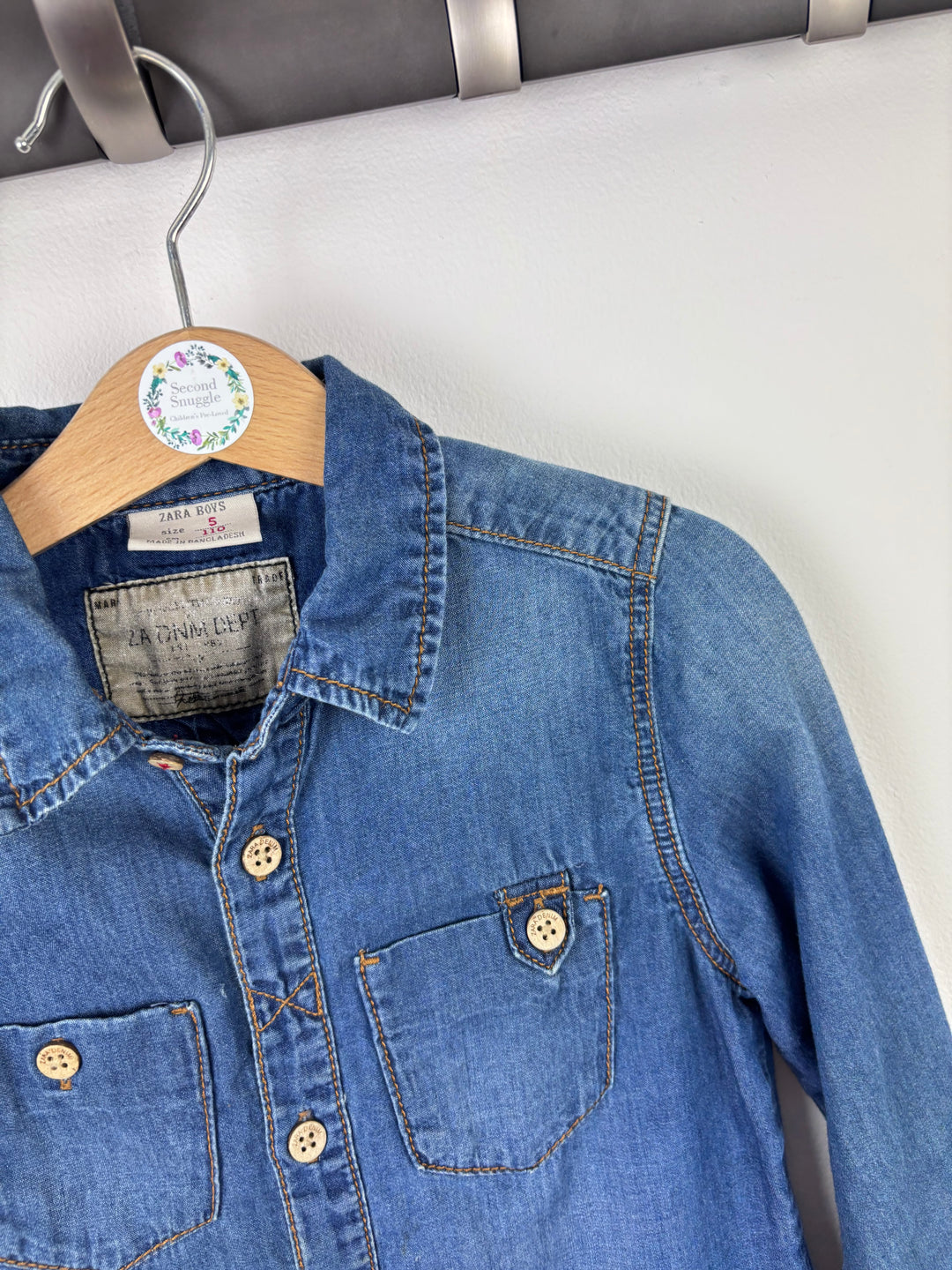 Zara Denim Shirt 5 Years-Shirts-Second Snuggle Preloved