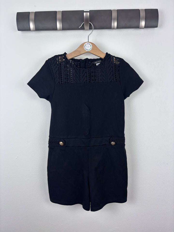 River Island Black Lace Detail Dress 7-8 Years-Dresses-Second Snuggle Preloved