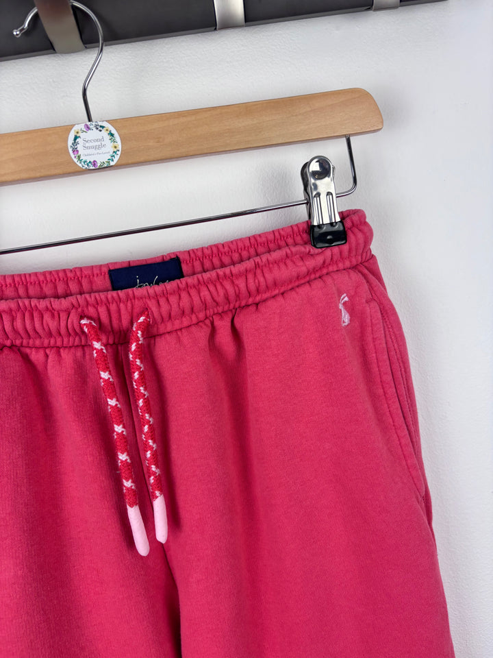 Joules Pink Joggers With Rainbow Cuffs 12 Years-Trousers-Second Snuggle Preloved