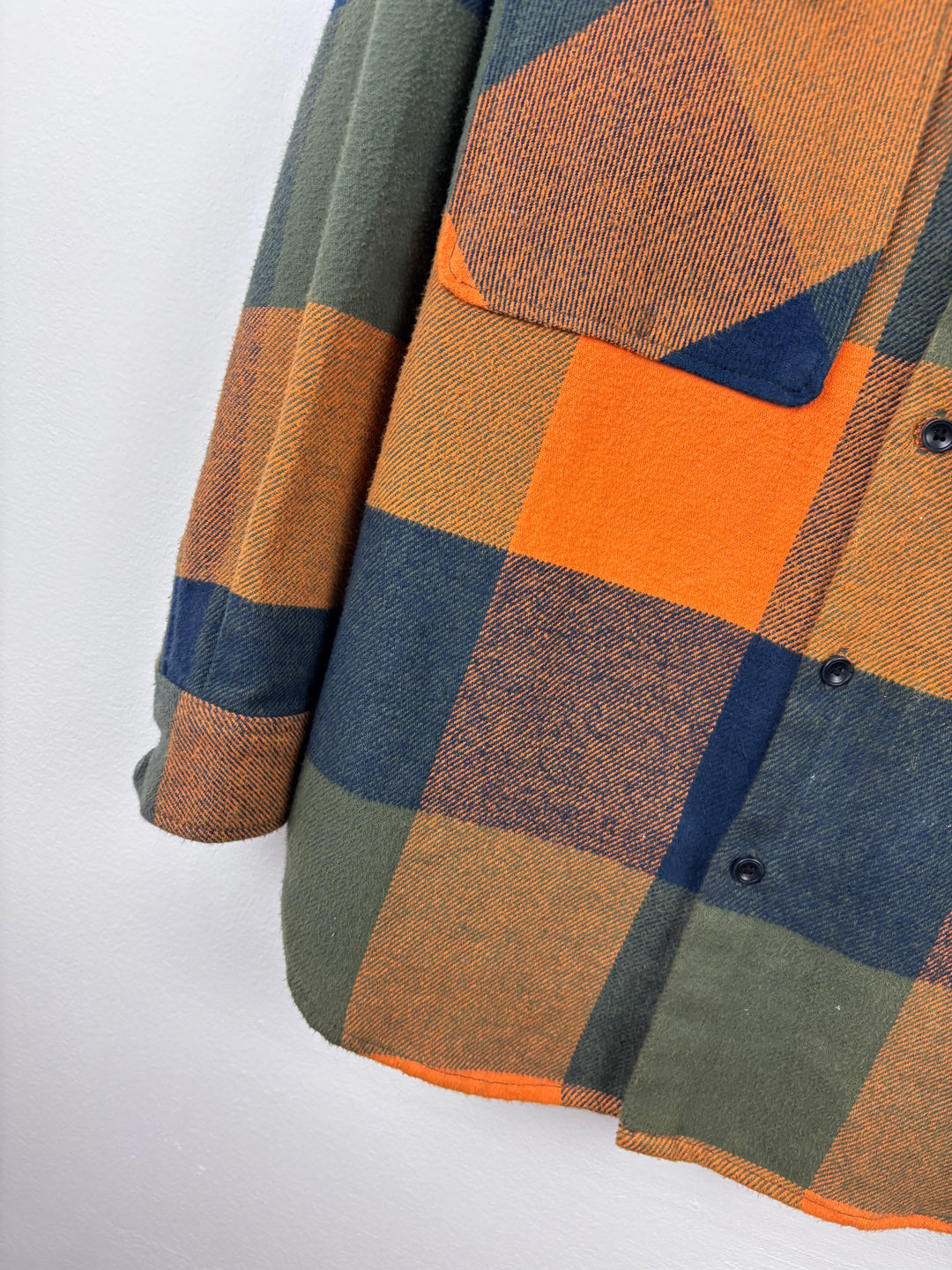 Zara Orange And Navy Check Shirt 11-12 Years-Shirts-Second Snuggle Preloved