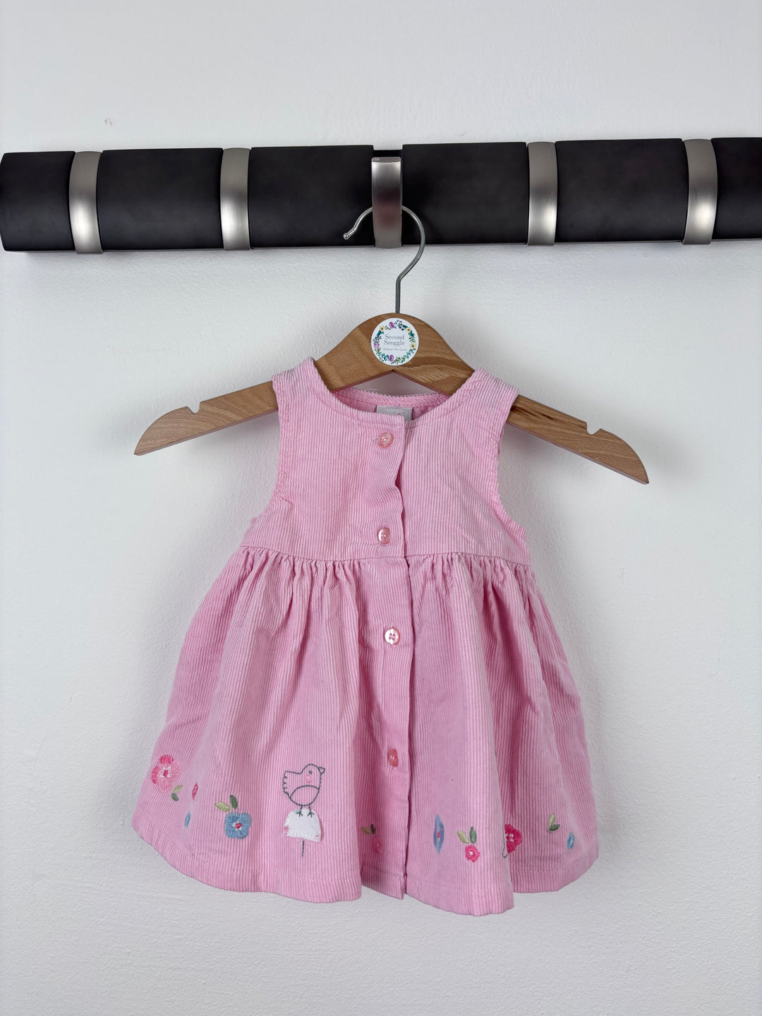 Mini Club Pink Cord Dress Small Baby-Dresses-Second Snuggle Preloved