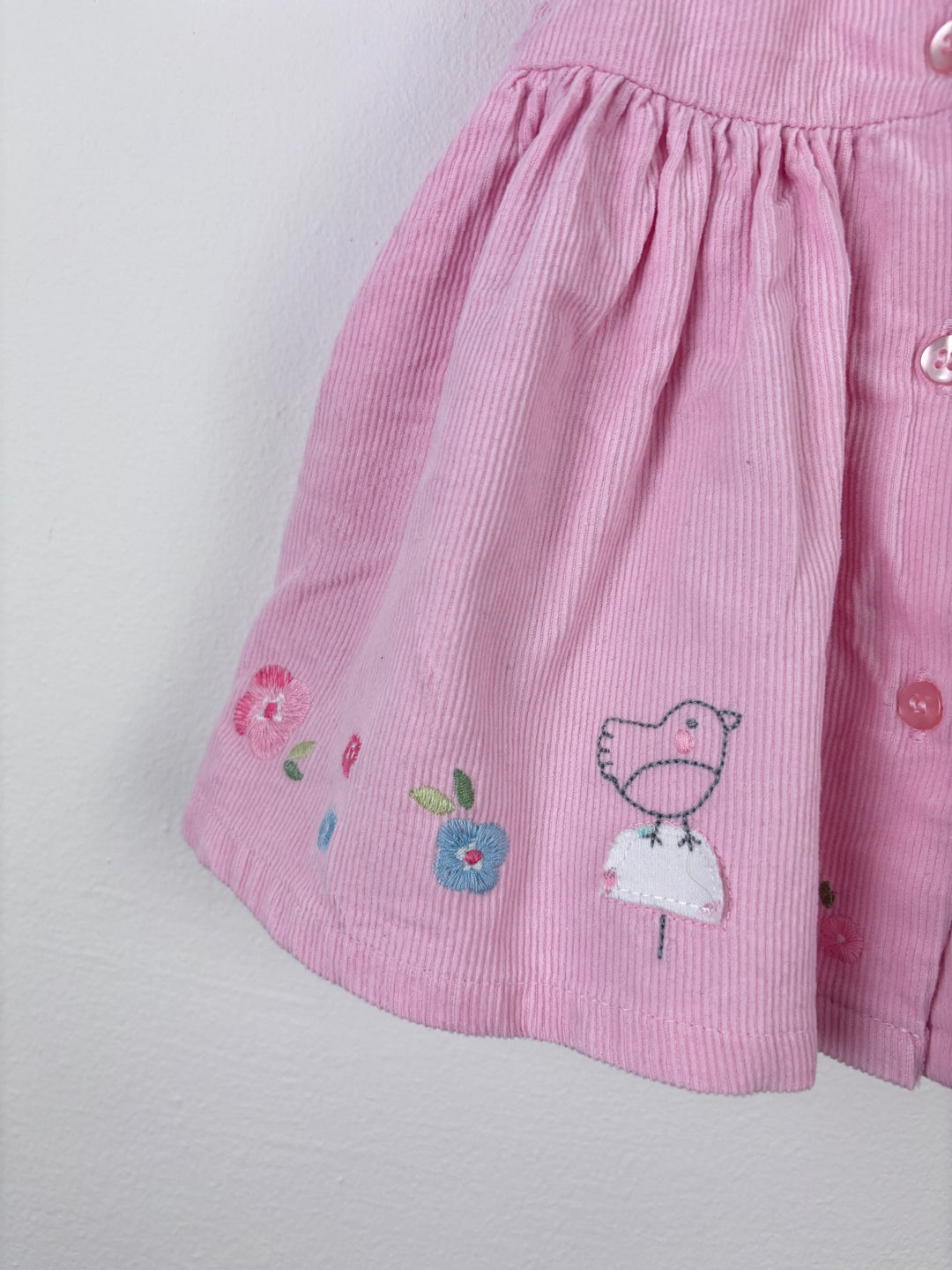 Mini Club Pink Cord Dress Small Baby-Dresses-Second Snuggle Preloved