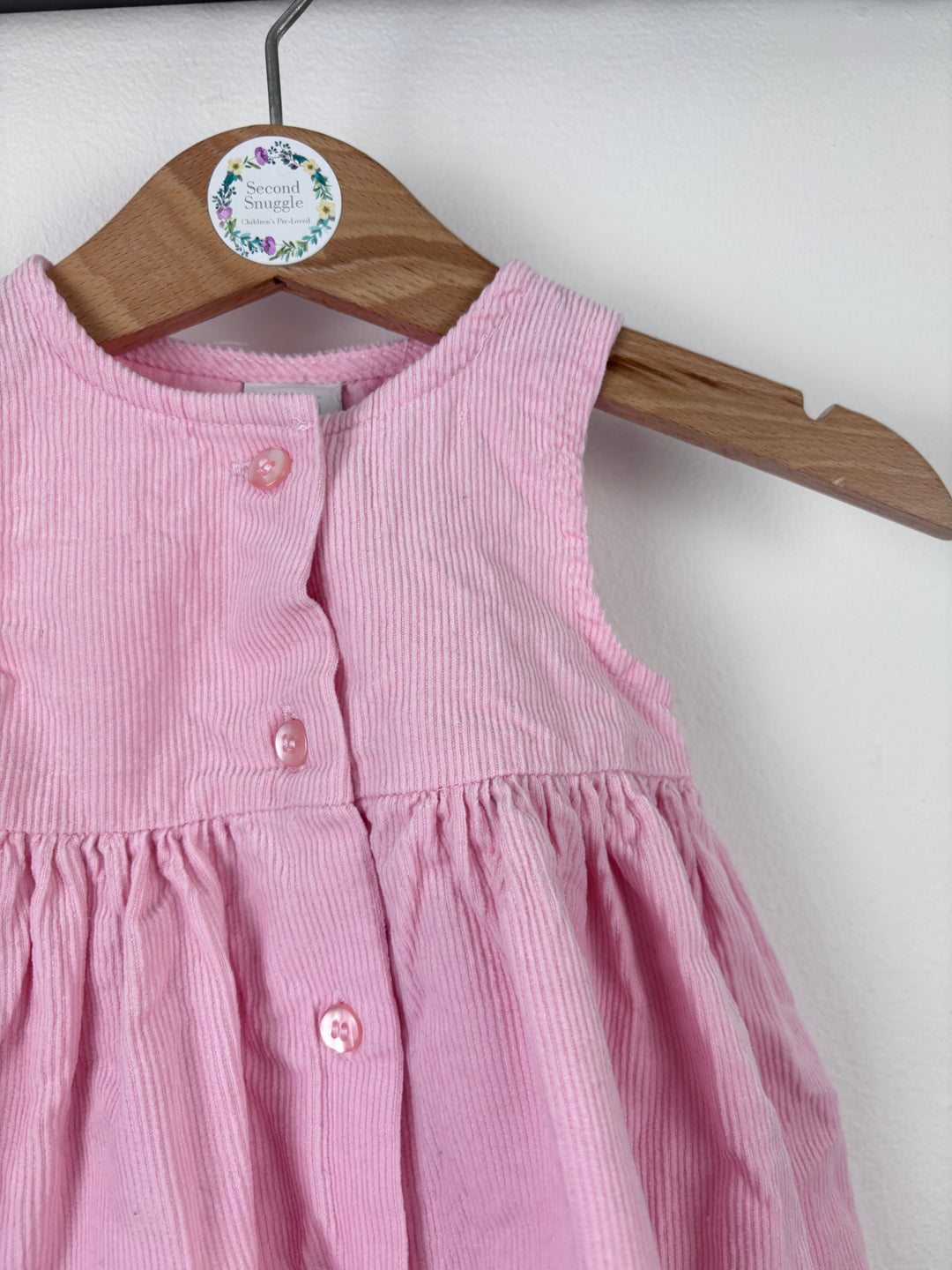 Mini Club Pink Cord Dress Small Baby-Dresses-Second Snuggle Preloved