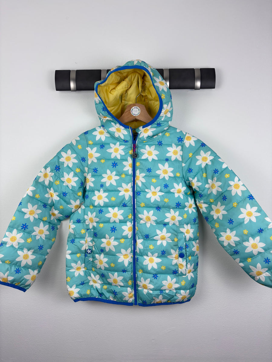 Frugi Reversible Floral Puffer Coat 9-10 Years-Coats-Second Snuggle Preloved