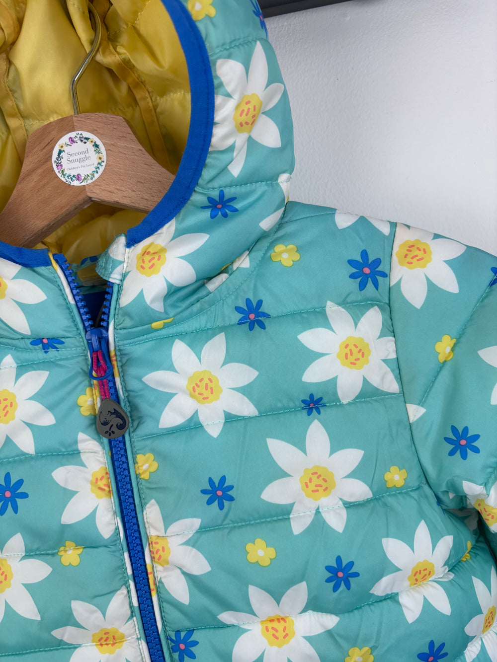 Frugi Reversible Floral Puffer Coat 9-10 Years-Coats-Second Snuggle Preloved