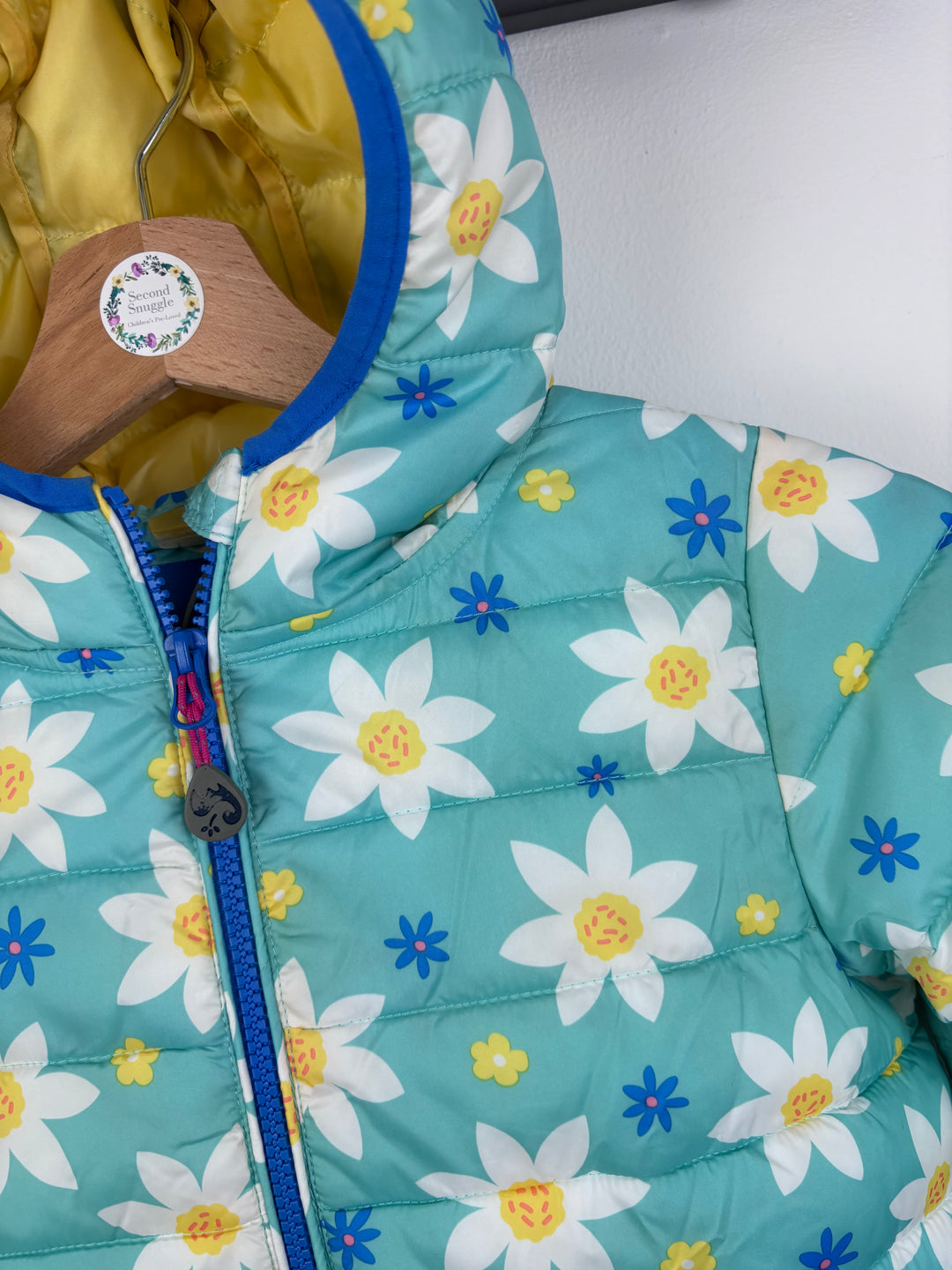 Frugi Reversible Floral Puffer Coat 9-10 Years-Coats-Second Snuggle Preloved