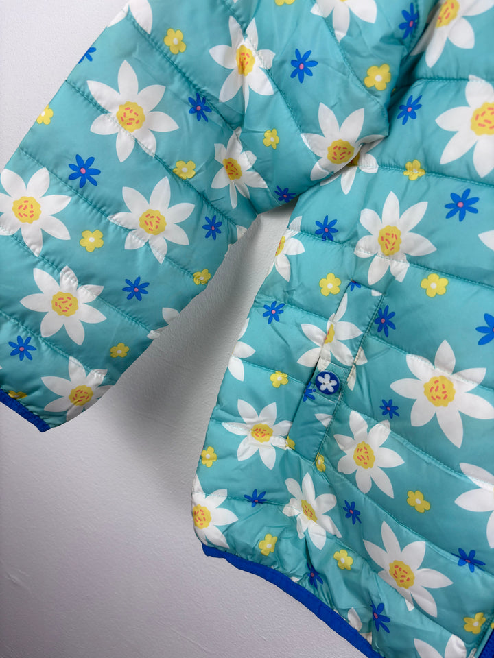 Frugi Reversible Floral Puffer Coat 9-10 Years-Coats-Second Snuggle Preloved