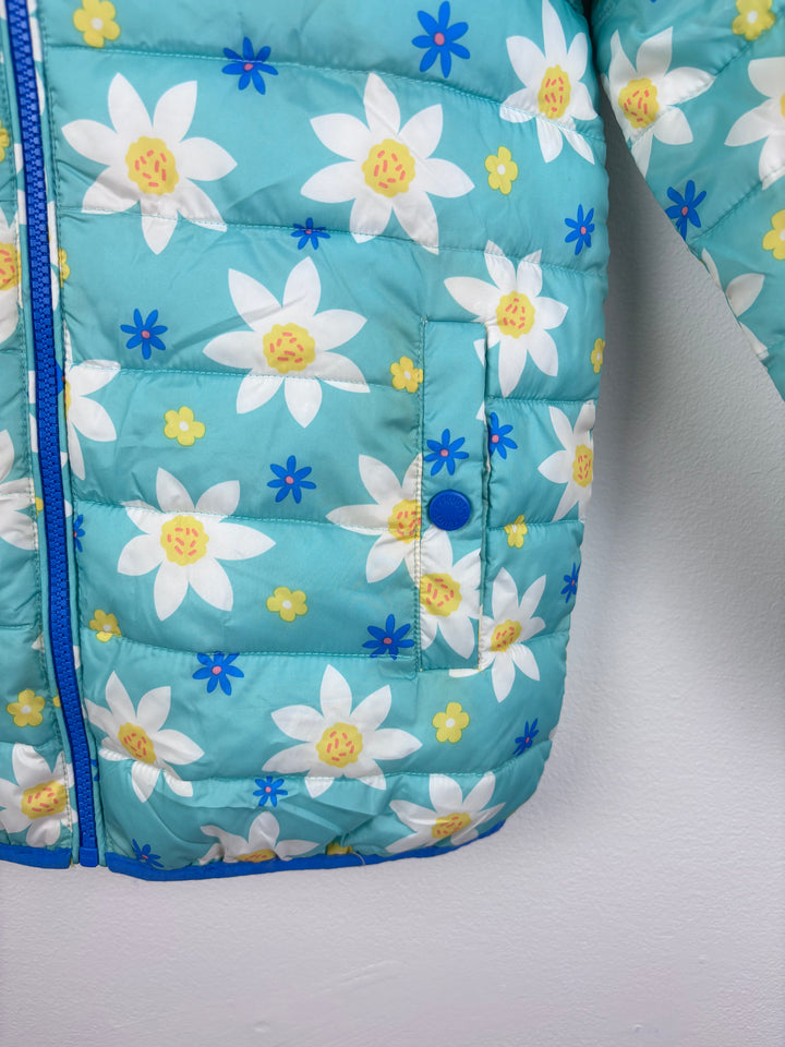 Frugi Reversible Floral Puffer Coat 9-10 Years-Coats-Second Snuggle Preloved