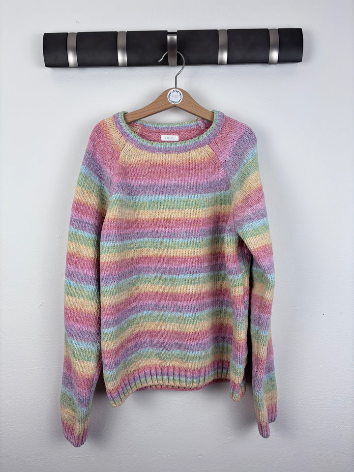Next Rainbow Stripe Knit Jumper 12 Years