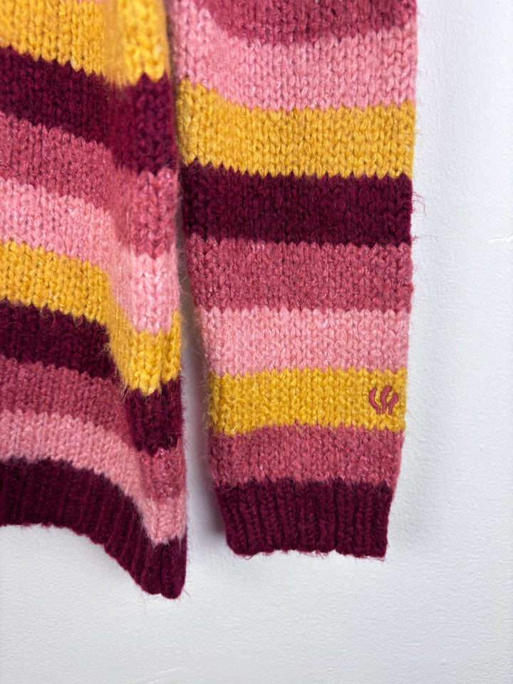 Fat Face Stripe Knit Jumper With Star Detail 10-11 Years