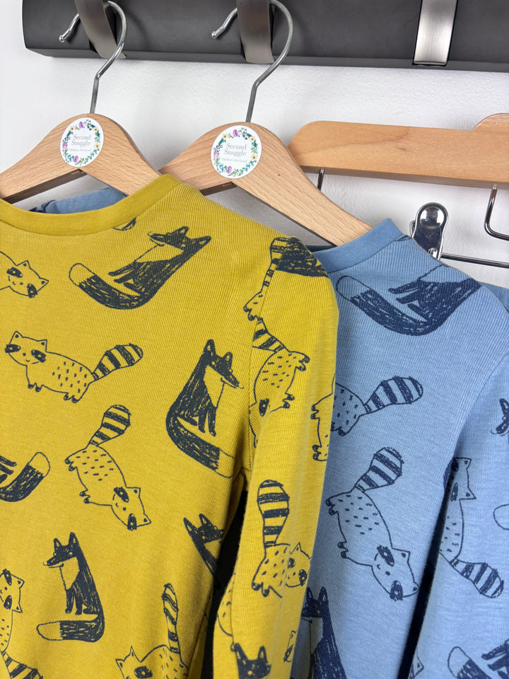 M&S Long Sleeve Pyjama Set With Mixed Prints 3-4 Years