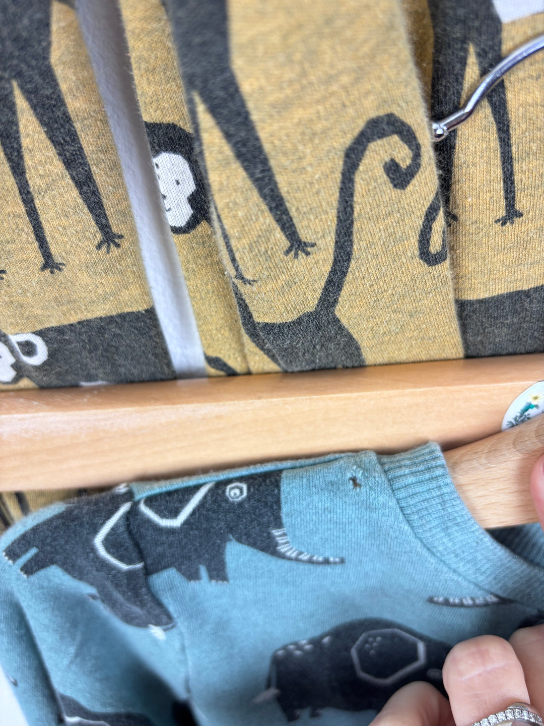 Next Long Sleeve Pyjama Sets With Patterned Designs 5-6 Years-Night Wear-Second Snuggle Preloved