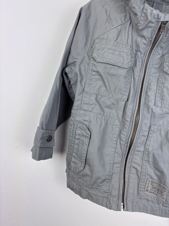 Baby Gap Grey Hooded Jacket 4 Years