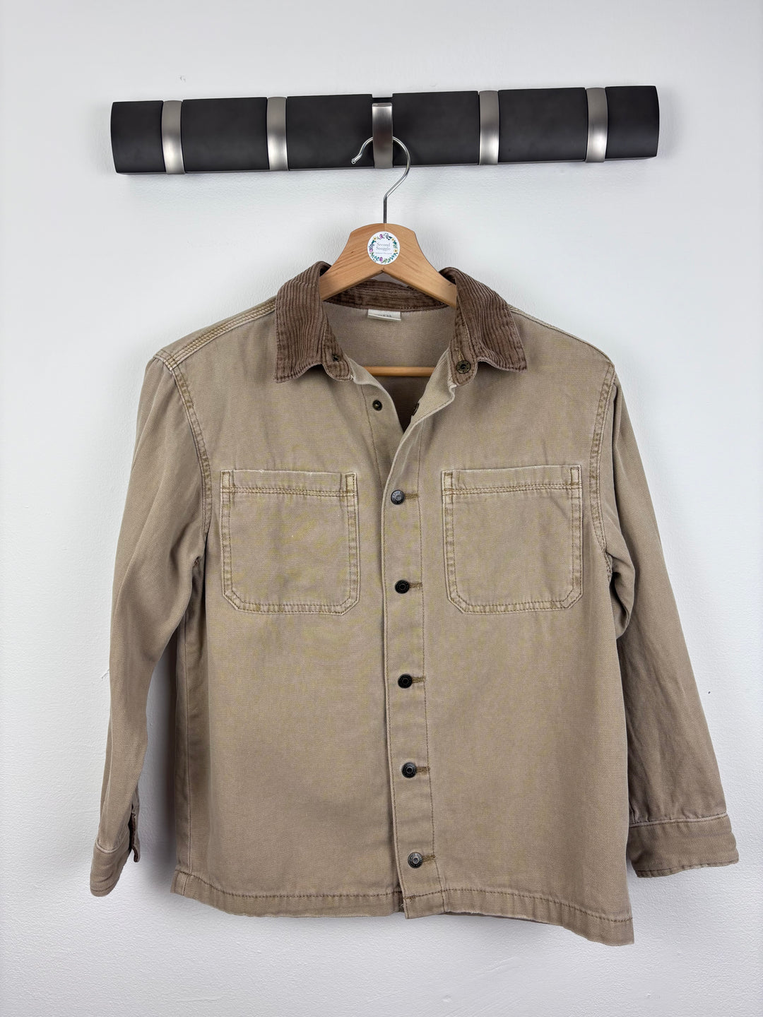 Zara Brown Cord Collar Jacket 10 Years-Jackets-Second Snuggle Preloved