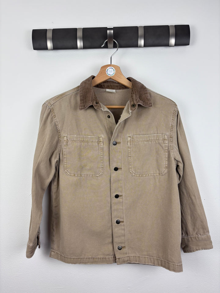 Zara Brown Cord Collar Jacket 10 Years-Jackets-Second Snuggle Preloved