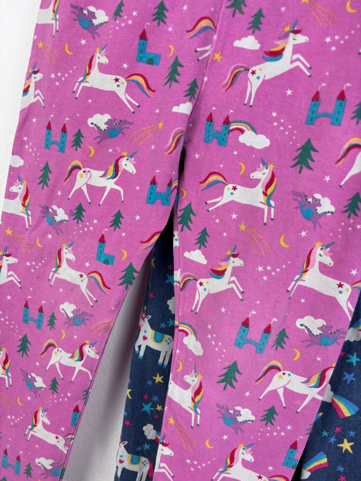 Frugi Unicorn Print Leggings Set 2-3 Years