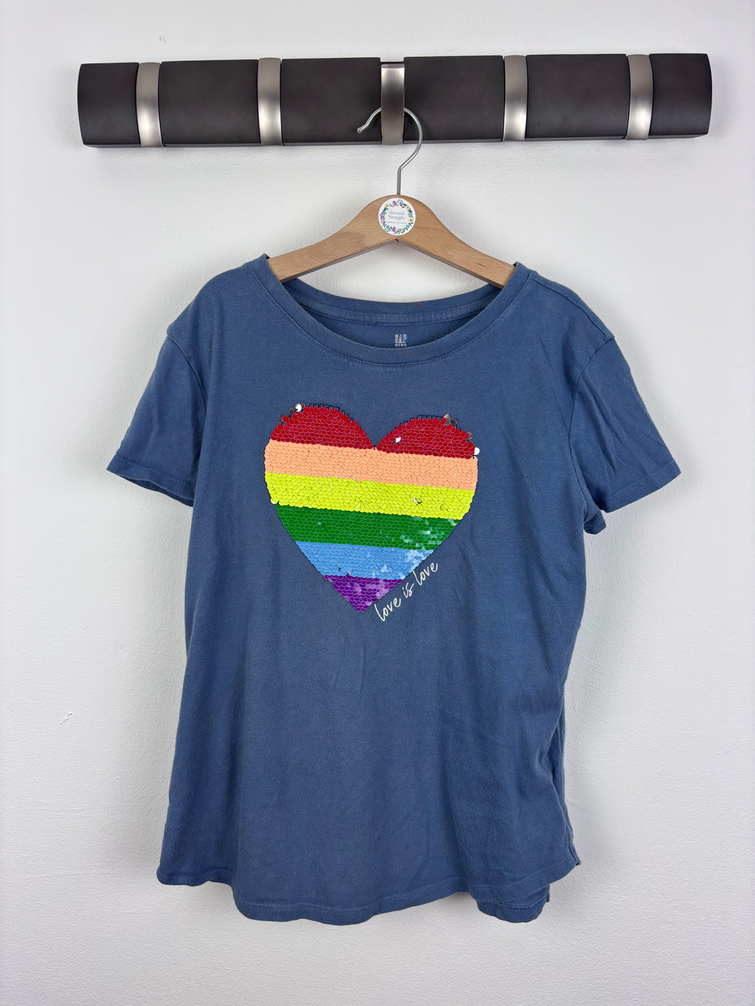 Gap Love Is Love T-Shirt L (8-10 Years)-Tops-Second Snuggle Preloved
