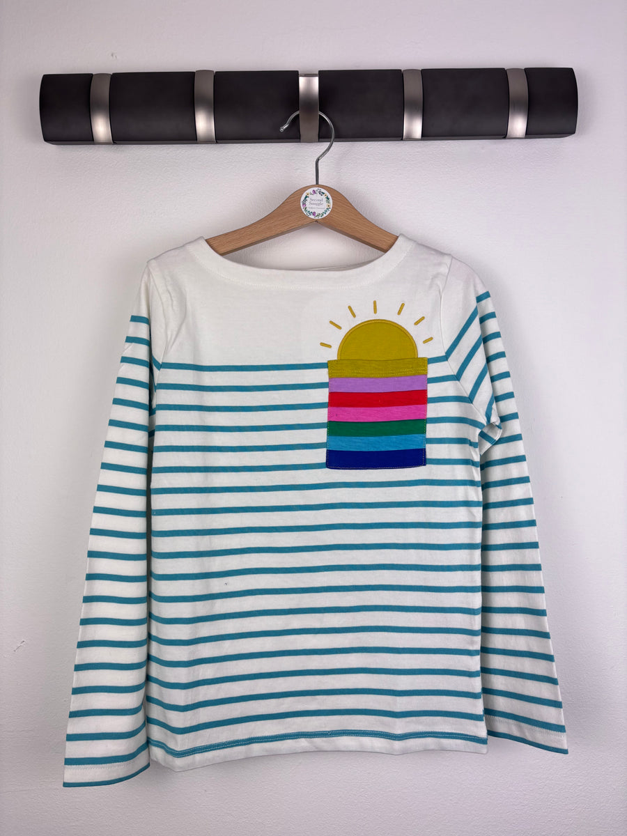 Mini Boden Long Sleeve Stripe Sun Top 5-6 Years-Tops-Second Snuggle Preloved