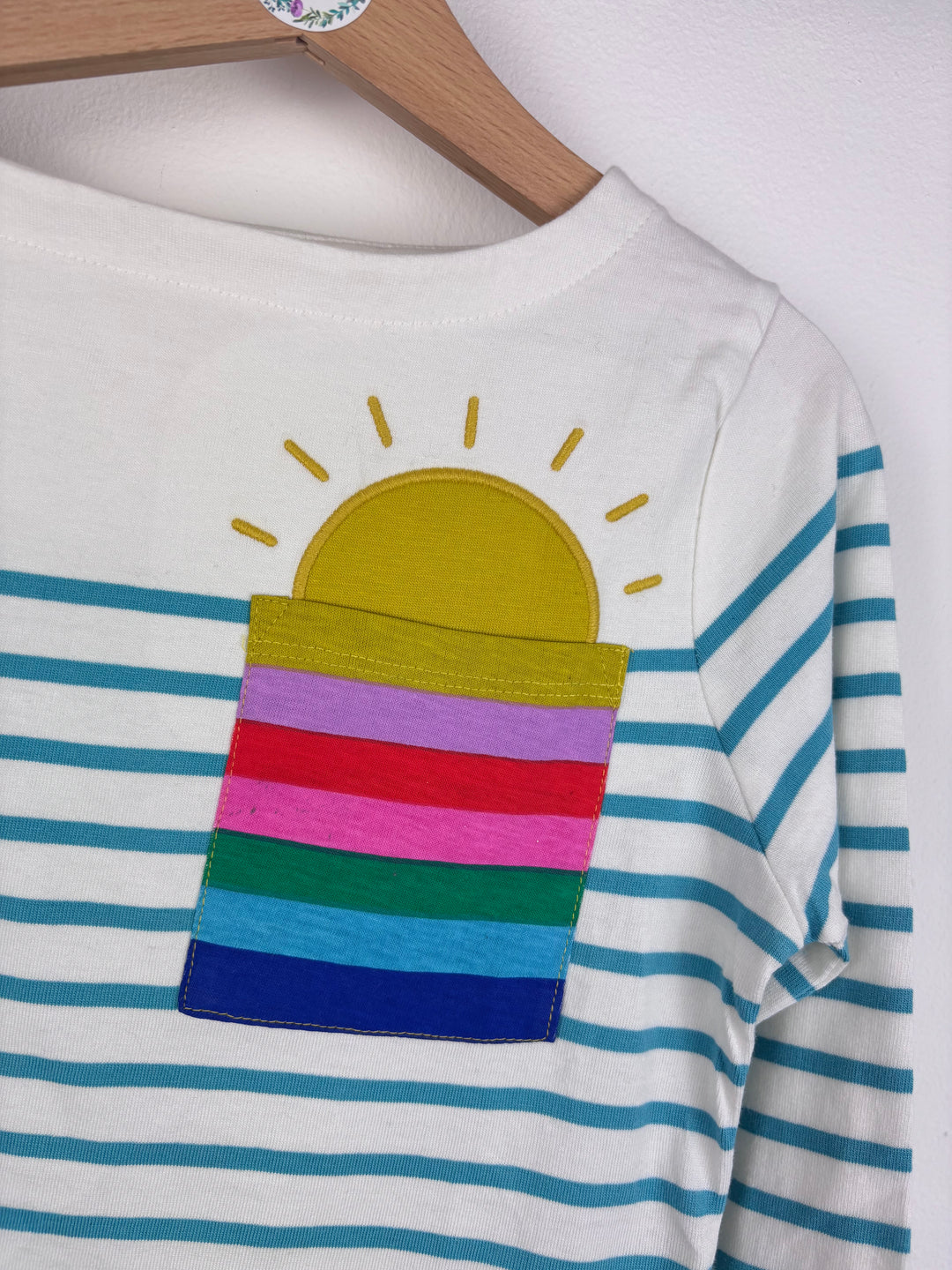 Mini Boden Long Sleeve Stripe Sun Top 5-6 Years-Tops-Second Snuggle Preloved