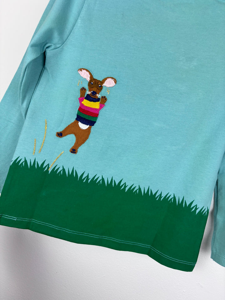 Mini Boden Dog Jumper Scene Top 4-5 Years-Tops-Second Snuggle Preloved
