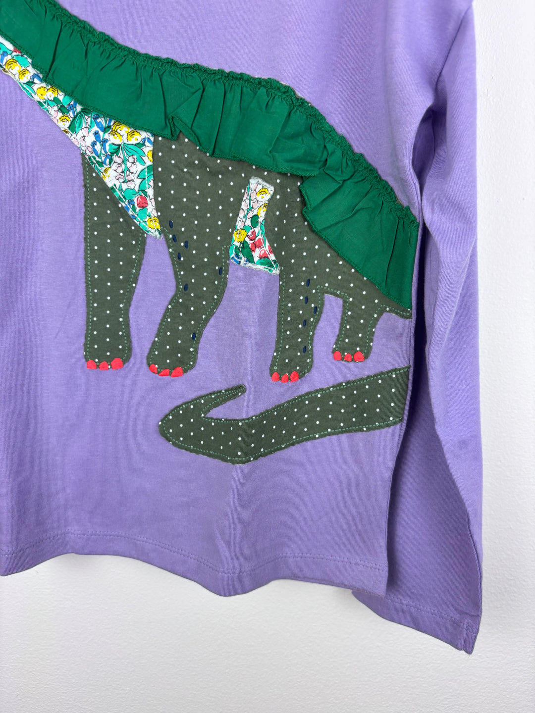 Mini Boden Dinosaur Applique Top 8-9 Years-Tops-Second Snuggle Preloved