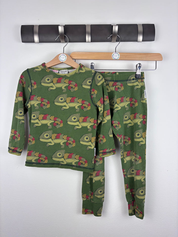 Maxomorra Chameleon Pyjama Set 98-104 (3-4 Years)-Night Wear-Second Snuggle Preloved