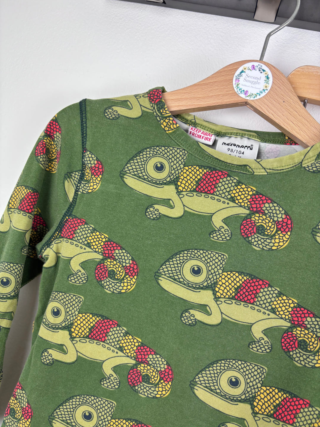 Maxomorra Chameleon Pyjama Set 98-104 (3-4 Years)-Night Wear-Second Snuggle Preloved