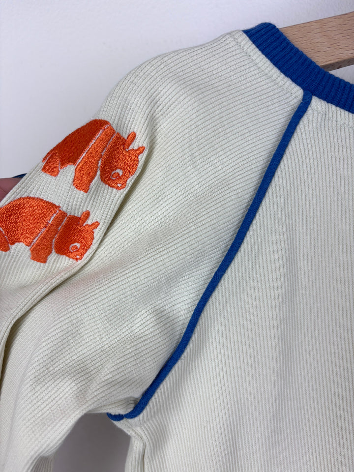 Alba Cream Long Sleeve Top 122 (6-7 Years)-Tops-Second Snuggle Preloved