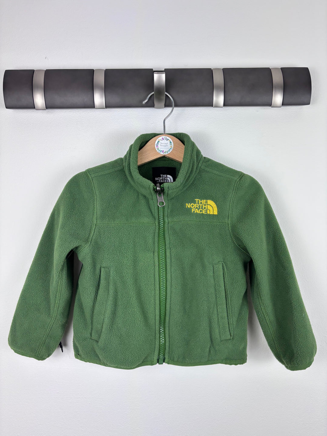 The North Face Green Fleece Zip Jacket 100 (18-36 Months)-Fleeces-Second Snuggle Preloved