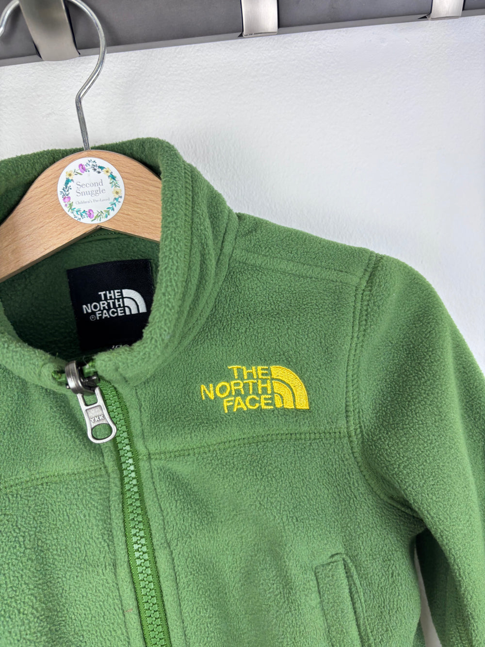 The North Face Green Fleece Zip Jacket 100 (18-36 Months)-Fleeces-Second Snuggle Preloved