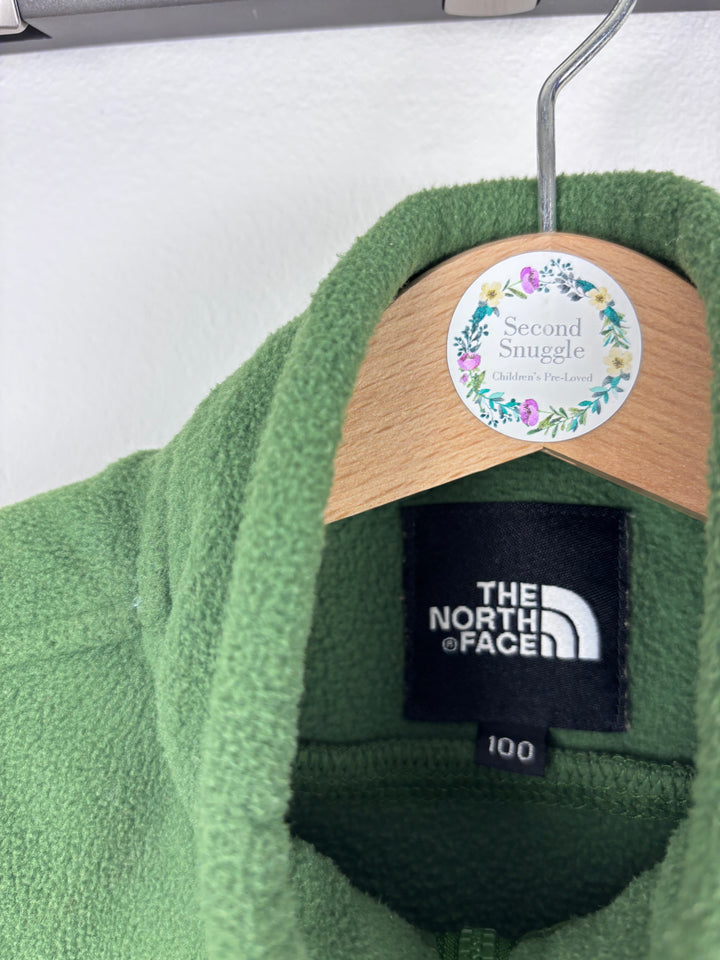 The North Face Green Fleece Zip Jacket 100 (18-36 Months)-Fleeces-Second Snuggle Preloved