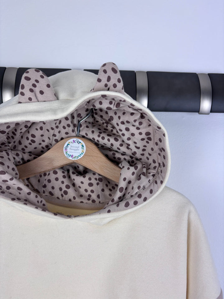 Nutmeg Cream Cat Hoodie 5-6 Years-Hoodies-Second Snuggle Preloved