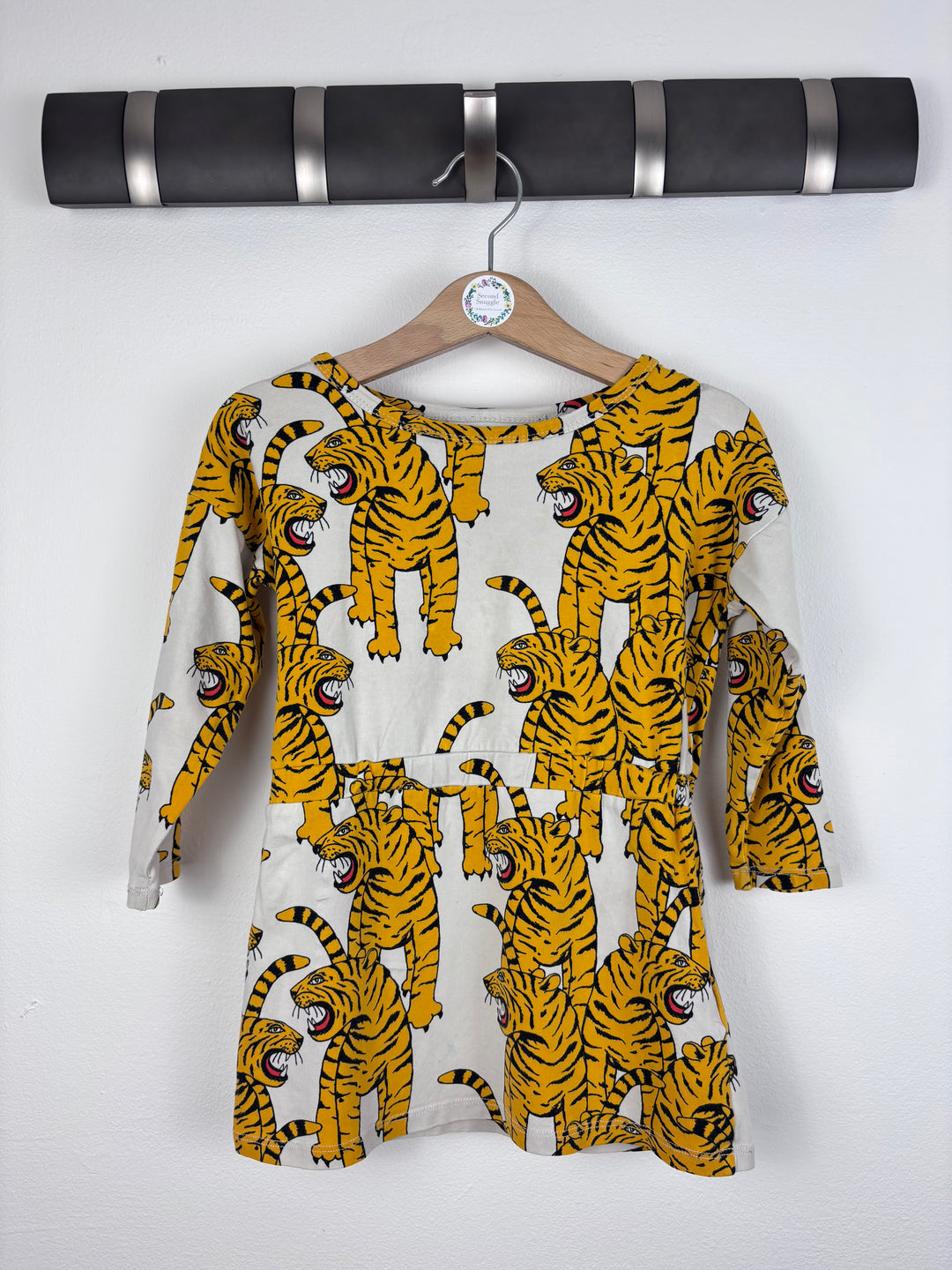 Mini Rodini Tiger Print Dress 5-6 Years-Dresses-Second Snuggle Preloved