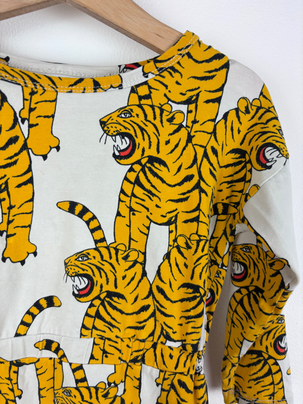 Mini Rodini Tiger Print Dress 5-6 Years-Dresses-Second Snuggle Preloved