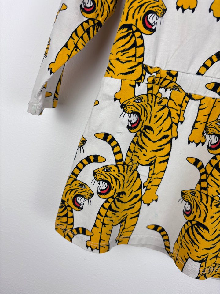 Mini Rodini Tiger Print Dress 5-6 Years-Dresses-Second Snuggle Preloved